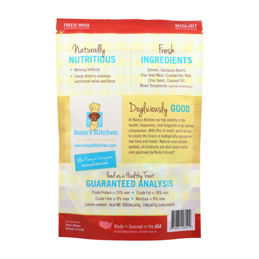 Remy's Kitchen Superfood Snacks for Dogs Salmon + Cranberry blend