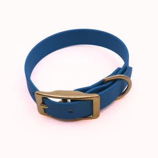 Pre Made Classic Brass Collar - 3/4" Width - Small (Fits 9-12") - Ocean