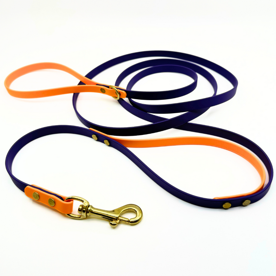 Custom Brass Leashes + Long Lines - Medium Dogs (1/2" Width)