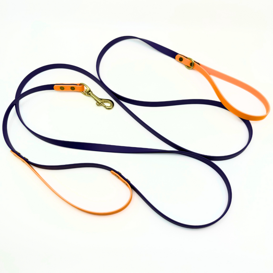 Custom Brass Leashes + Long Lines - Medium Dogs (1/2" Width)