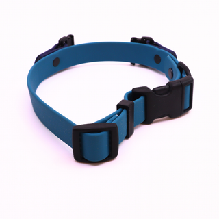 Pre Made Sport Fi Series 3 Layered Collar - 3/4" Width - Medium(Fits 13-16") - Ocean with Midnight ** Non-Standard Length