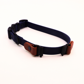 Pre Made Sport Fi Series 3 Layered Collar - 3/4" Width - Medium(Fits 13-15") - Midnight with Caramel