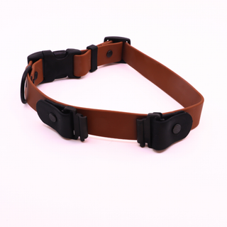Pre Made Sport Fi Series 3 Layered Collar - 1" Width - Large (Fits 17-20") - Caramel with Black ** Non-Standard Length