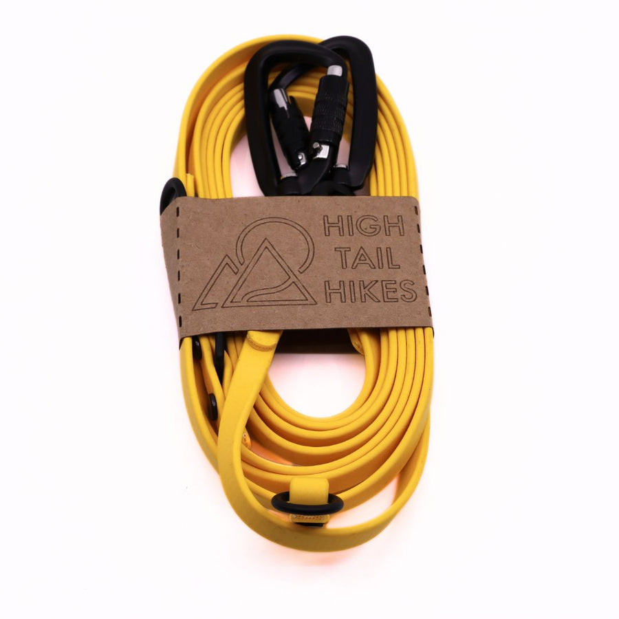 Pre Made Sport Hands Free + Convertible Leash - Small (3/8") - 9 ft - Goldenrod