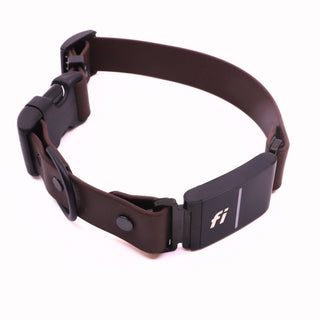 Pre Made Fi Series 3/3+ Integrated Sport Collar - 1" Width - Medium (Fits 15-17") - Chocolate