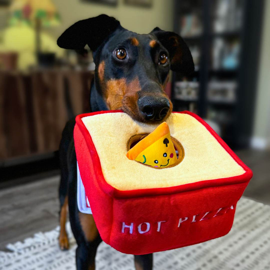 ZippyPaws Pizza Box Burrow Dog Toy