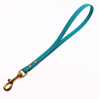 Pre Made Traffic Handle - Brass - 1/2" width - 14" - Teal