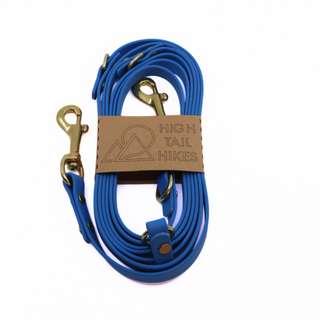 Pre Made Multiway Hands Free Leash - Brass - Medium (1/2") - 8 ft 7 in - Bluebird **Non-Standard Length