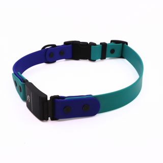 Pre Made Fi Series 3/3+ Integrated Sport Collar - 1" Width - Extra Large (Fits 20-25") - Blueberry with Teal