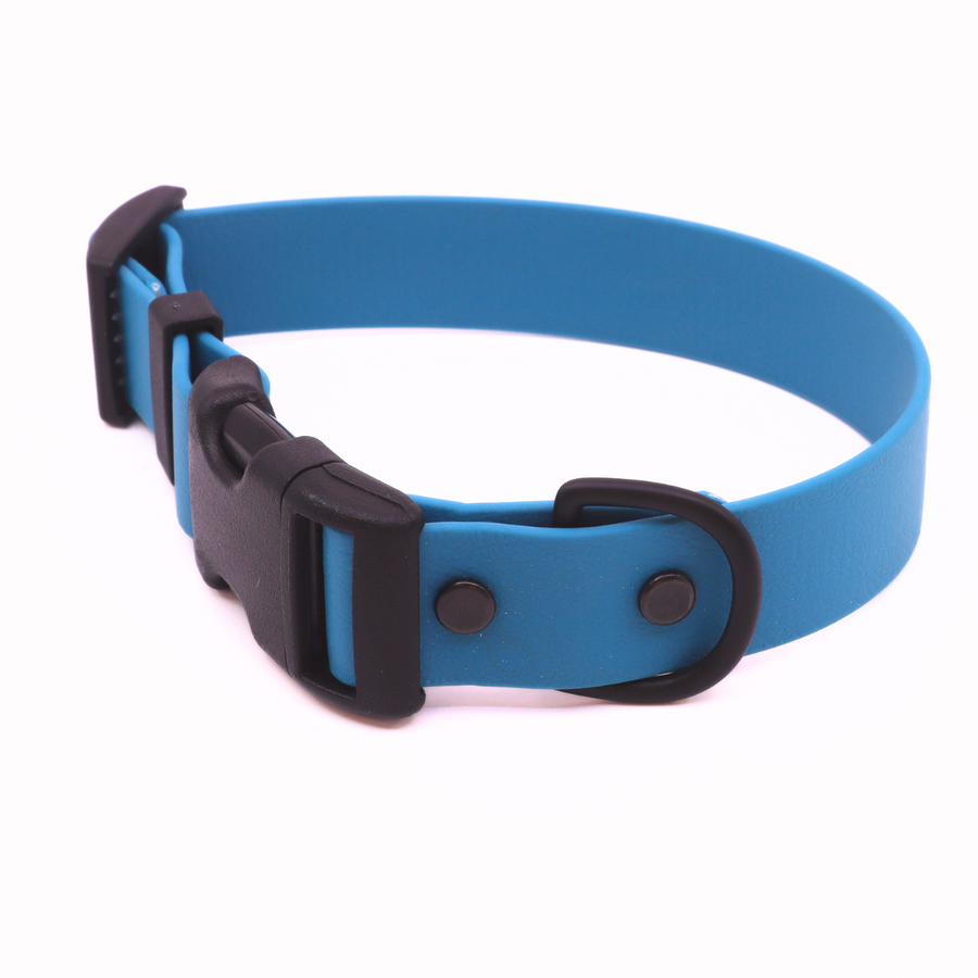Pre Made Sport Collar - 1" Width - Medium (Fits 12-14") - Ocean **NON STANDARD LENGTH