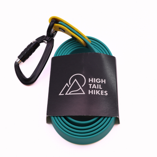 Pre Made Sport Drag Line - Large (3/4") - 6 ft - Teal with Goldenrod * No Handle Drag Line