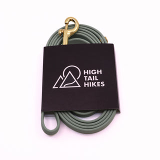 Pre Made Quick Ship Leash - Brass - Small (3/8") - 5 ft - Sage