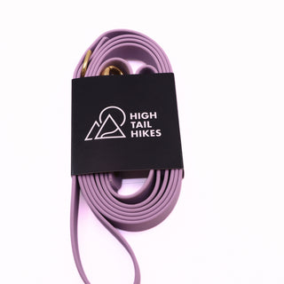 Pre Made Custom Leash - Brass - Large (3/4") - 6 ft - Mauve - Traffic Handle at 12" + D Ring on Handle - Scissor Snap