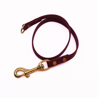 Pre Made Brass Leash Extender - 1/2" Width - 24" - Plum