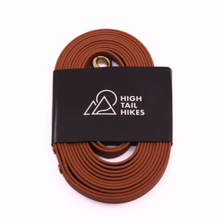 Pre Made Custom Long Line - Brass - Medium (1/2") - 10 ft - Caramel - Scissor Snap