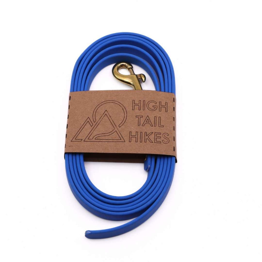 Pre Made Brass Leash - Small (3/8") - 6 ft - No Handle / Drag Line - Bluebird