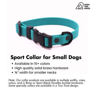 BioThane Collar for Small Dogs (5/8" Width) - Sport