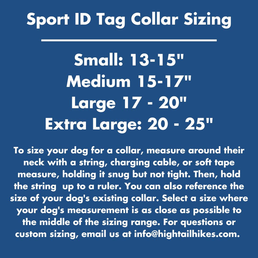 BioThane ID Tag Collar - Sport (Quick Release Buckle)