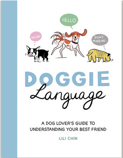 photo of front of book "doggie language" book