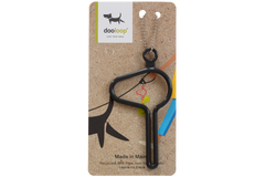 charcoal Dooloop Dog Waste Bag Holder on display card