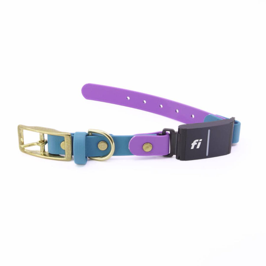 Fi Series 3 BioThane Collar - Brass Layered Design