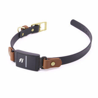 Fi Series 3/3+ BioThane Collar - Brass Layered Design