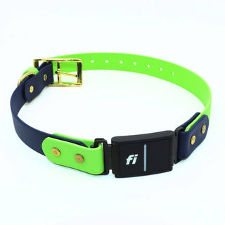 Fi Series 3/3+ BioThane Collar - Brass Integrated Design