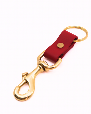 BioThane Keychain - Brass