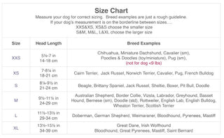 OutFox Field Guard Size Chart