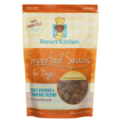 Remy's Kitchen Superfood Snacks for Dogs, Sweet potato + turmeric blend