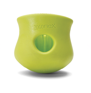Toppl Large Green Apple rubber puzzle and treat toy for dogs