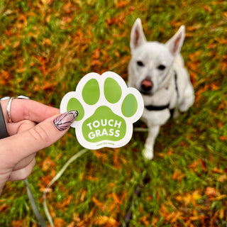 Touch Grass Die Cut Sticker