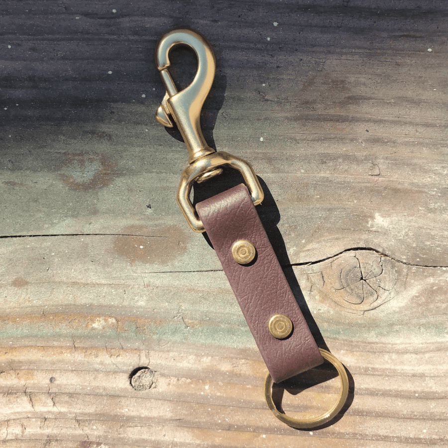 BioThane Keychain - Brass