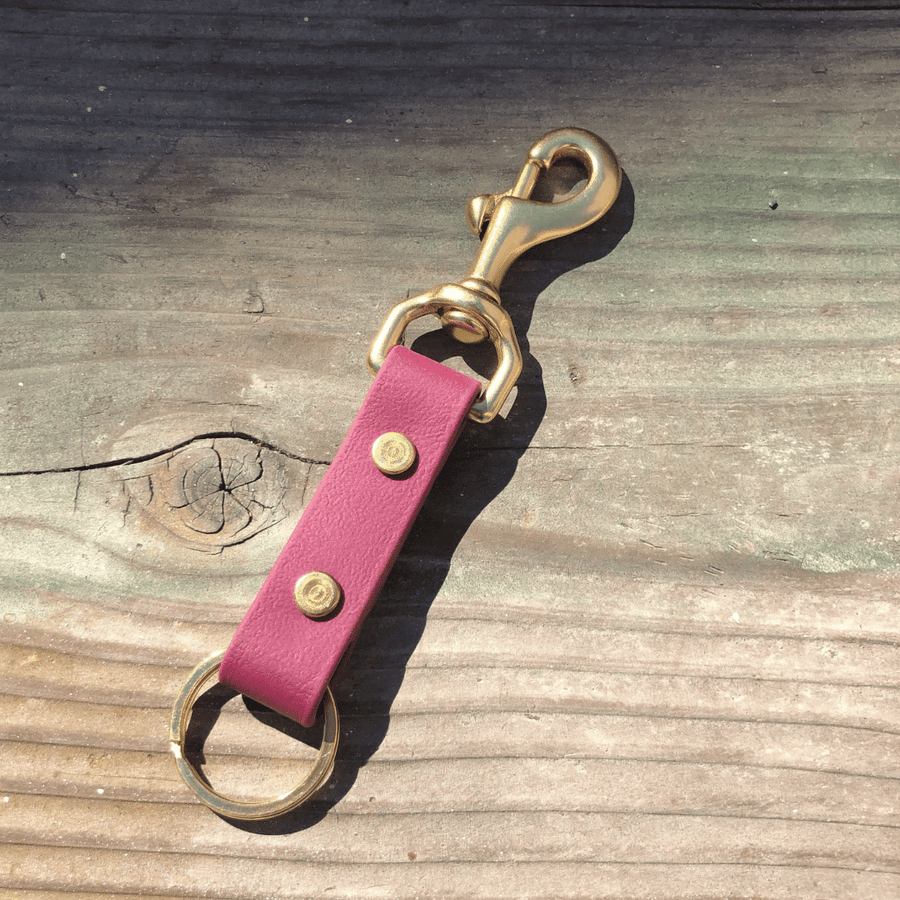 BioThane Keychain - Brass