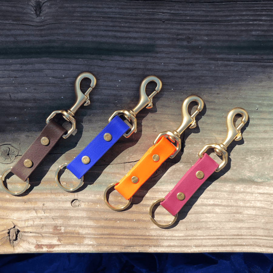 BioThane Keychain - Brass